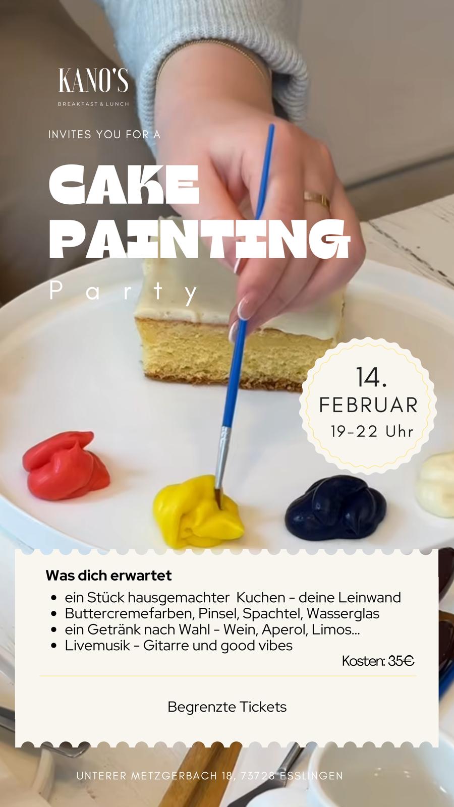 🎨🍰 Cake Painting Party im KANO’S
