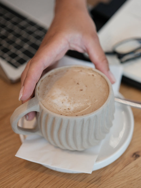 Handgemachte Keramik Cappuccino Tasse